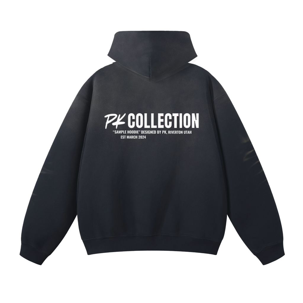 Streetwear Unisex Oversized Solid Color Fleece Hoodie