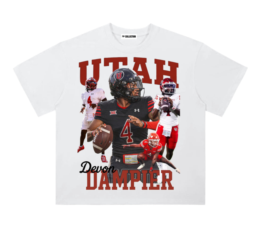Utah Utes “Devon Dampier” Graphic Tee