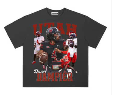 Utah Utes “Devon Dampier” Graphic Tee