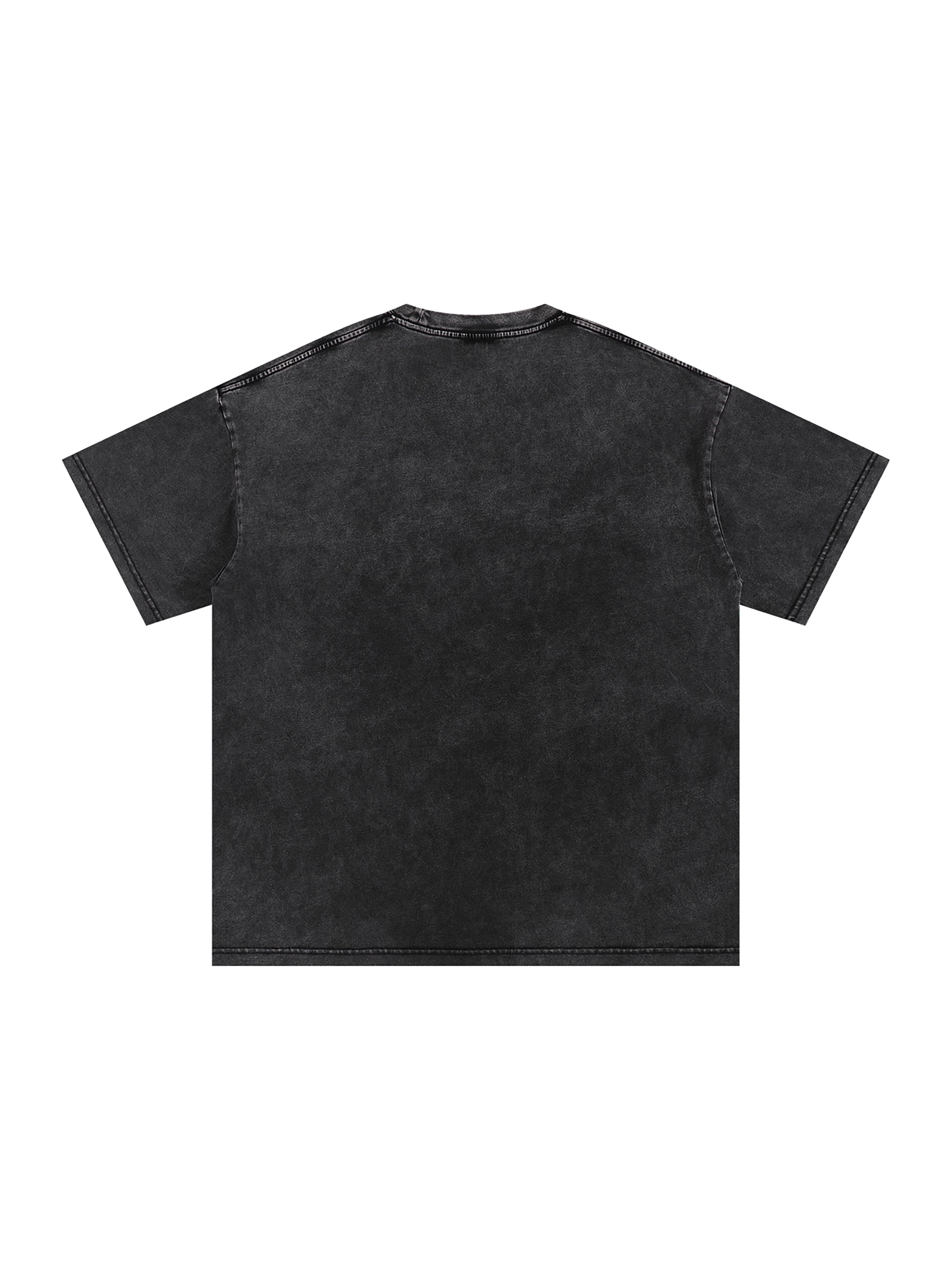 LODGE 33 AUGUSTA TEE - Grey Acid Wash